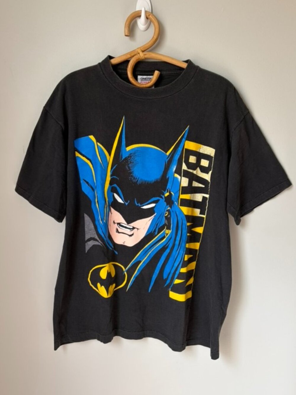 Vintage 1988 Single Stitched Short Sleeve Black Batman T-shirt Men's XL